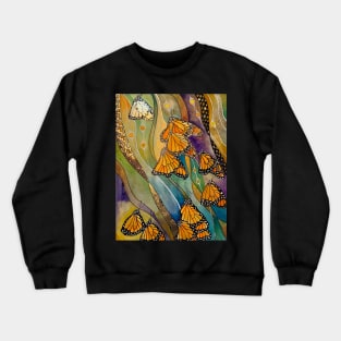 Migration of Monarch butterflies Crewneck Sweatshirt